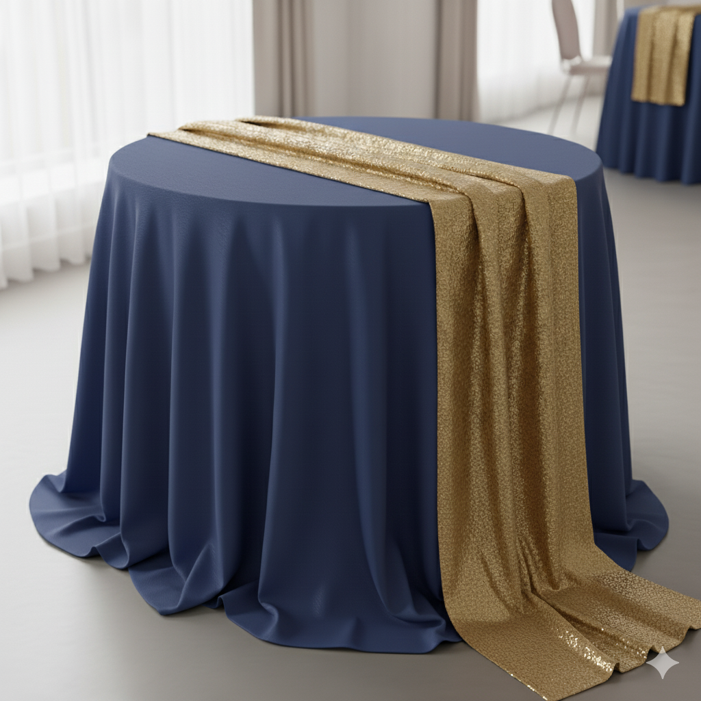 Table Clothe With Golden Strap