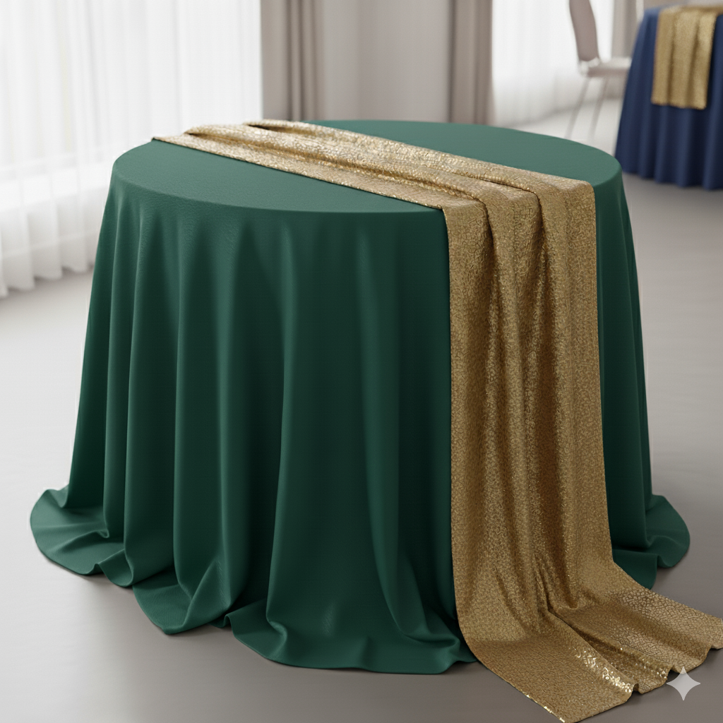 Table Clothe With Golden Strap